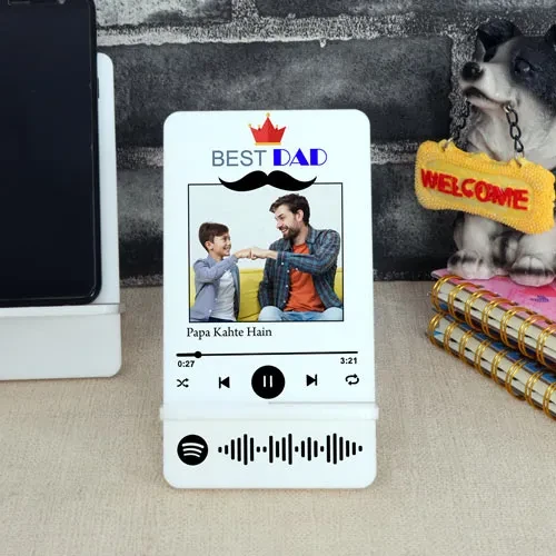 Personalized Spotify Mobile Stand For Dad