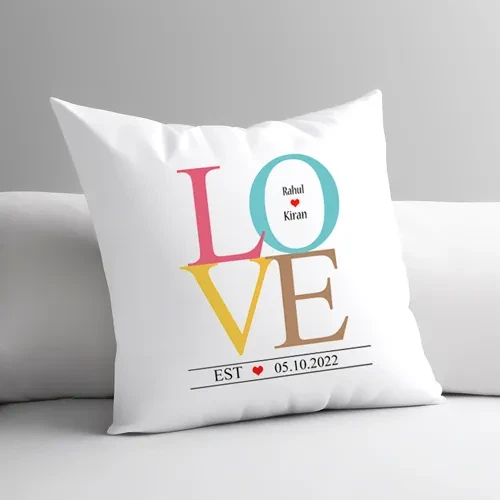 Personalized Love Satin cushion