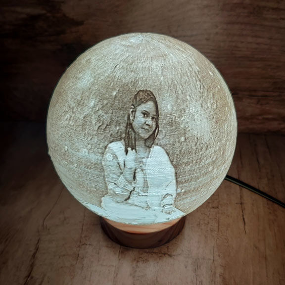 personalized moon lamp