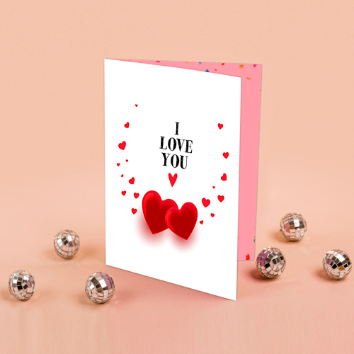 I Love You Personalized Greeting Card