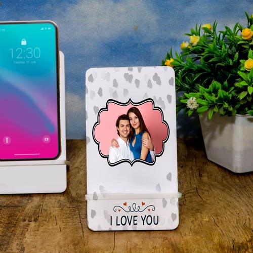Personalized I Love You Mobile Stand