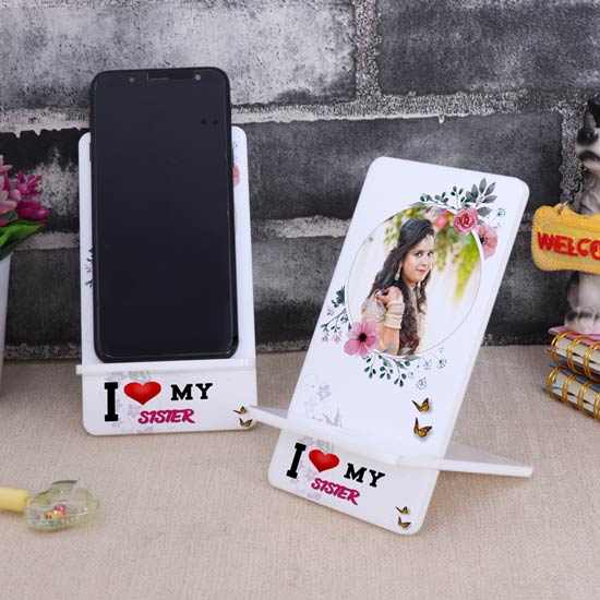I Love My Sister Personalized Mobile Stand