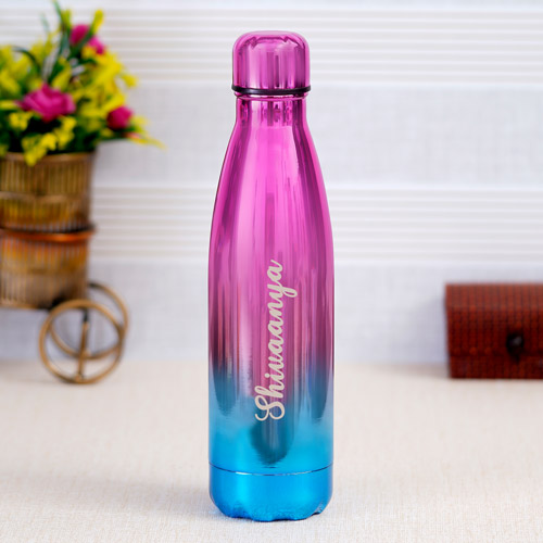 Personalized Rainbow Colour Thermostat Bottle
