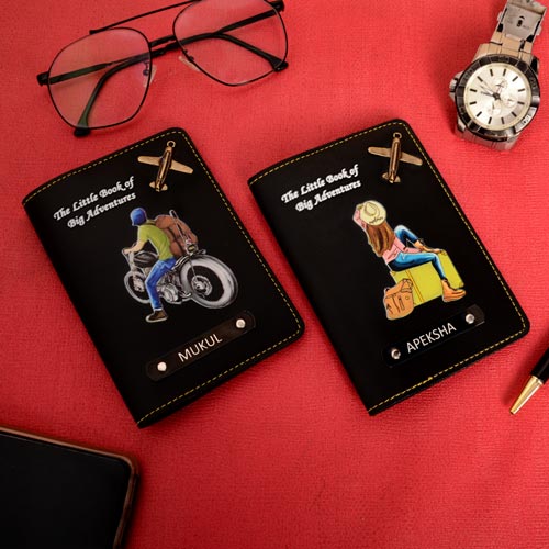 Personalized Couple Passport Cover set