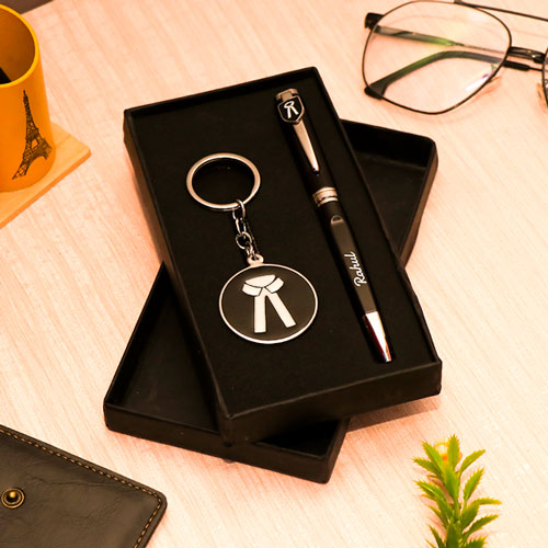 Personalized Pen Keychain Set for Advocate