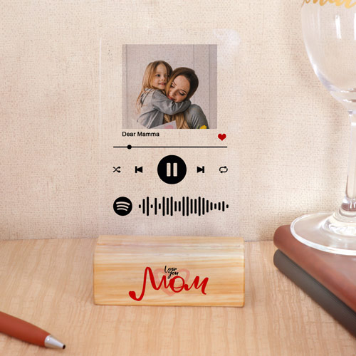 Personalized Love You Mom Spotify Frame