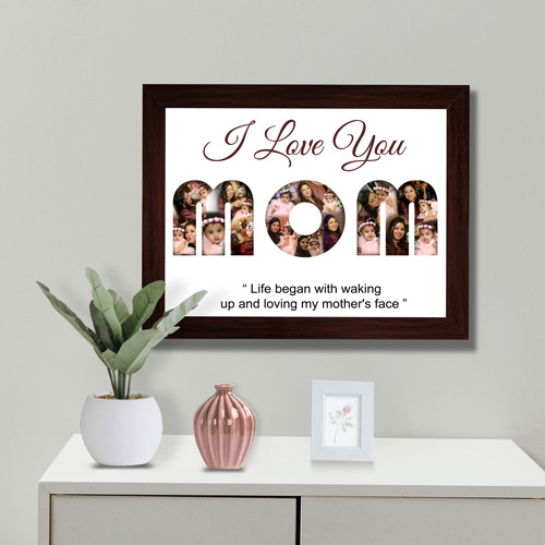 I Love You Mom Personalized Photo Frame