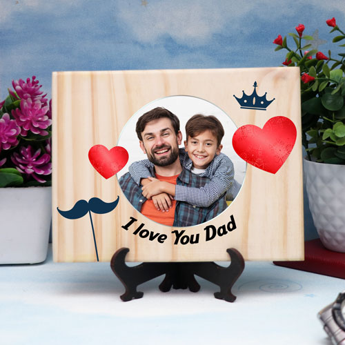 I Love you Dad Personalized Wooden Plaque