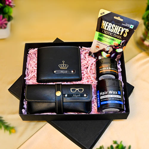 Personalized Men in Black Gift Hamper