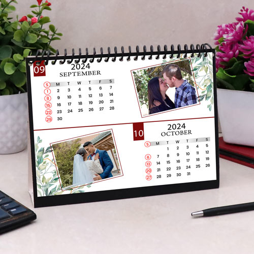 Turquoise Blue Personalized Calendar