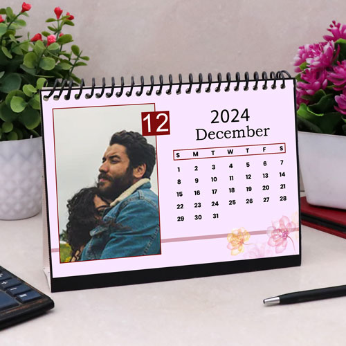 Personalized Floral Print Calendar