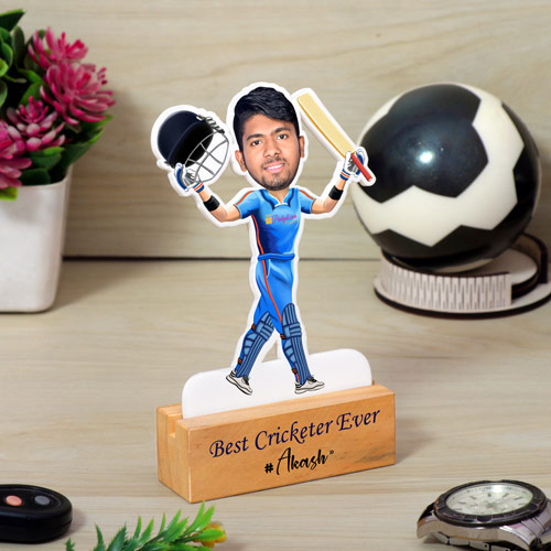Best Cricketer Ever Personalized Caricature