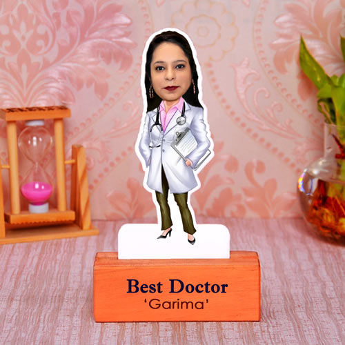 Best Female Doctor Personalized Caricature