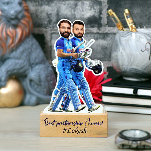 Best Partnership Cricket Award Caricature