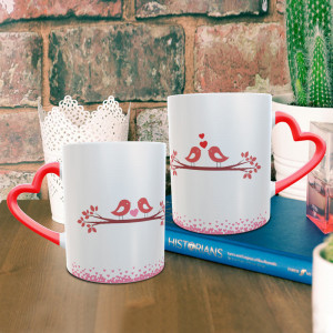 Love Birds Personalized Mug Combo