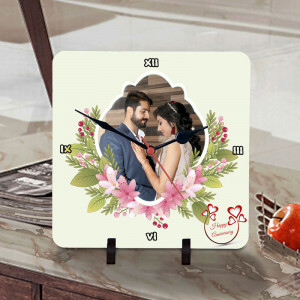 Anniversary Wishes Personalized Clock