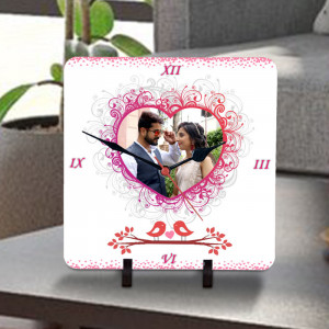 Love Birds Personalized Clock