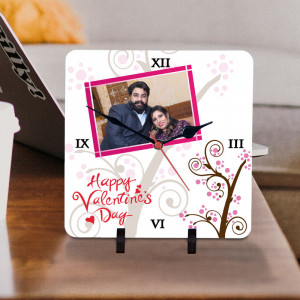 Designer Personalized Clock for Valentine Wishes