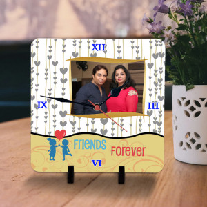 Designer Friends Forever Personalized Clock