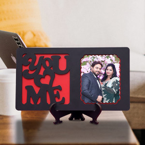 You N Me Personalized Wooden Table Top Frame