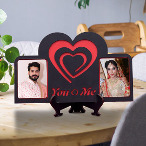 Personalized You Love Me Wooden Frame