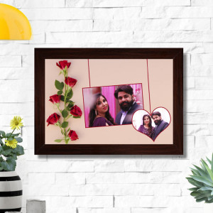 Personalized Red Roses Couple Frame