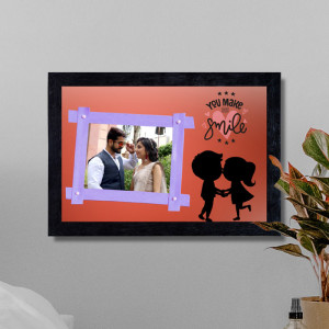 Personalized You make me Smile Frame