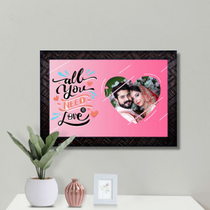 All You Need is Love Personalized Frame