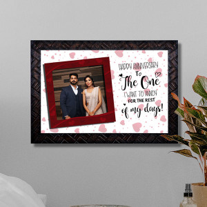 Happy Anniversary Wishes Personalized Frame