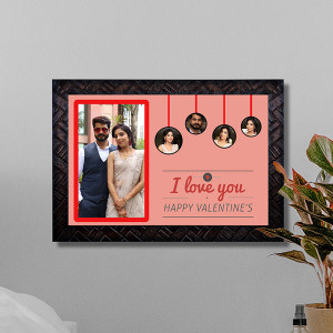 Valentine Wishes Personalized Couple Frame