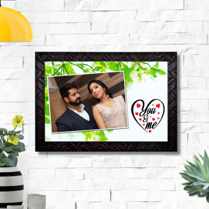 You N Me Personalized Wooden Frame