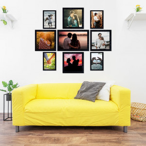 Loving Couple Wall Frame Set of Nine