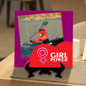 Girls are Powerful Personalized Tile