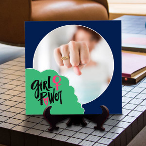 Girl Power Personalized Tile
