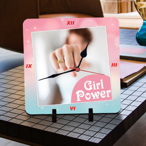 Personalized Girl Power Clock