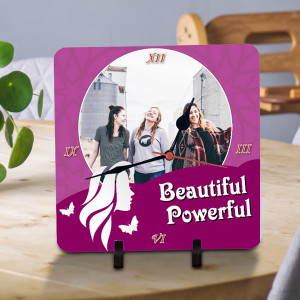 Beautiful Powerful Girls Personalized Clock