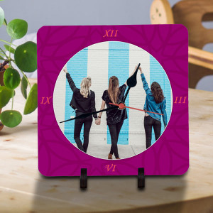 Personalized Designer Clock for Girls
