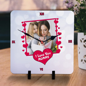 Love U Mommy Personalized Clock for Mom