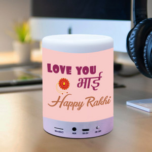 Love You Bhai Personalized Bluetooth Lamp Speaker
