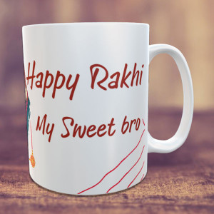 Personalized Happy Rakhi My Sweet Bro Mug