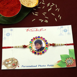 Designer Stone Personalized Rakhi for Kids