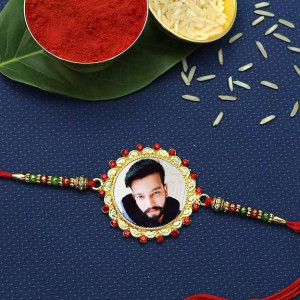 Personalized Golden Rakhi for Brother