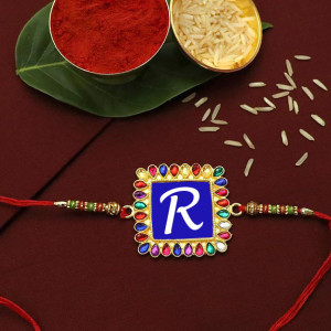 Name First Letter Personalized Rakhi