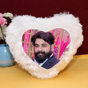 Personalized Heart Shape LED Cushion