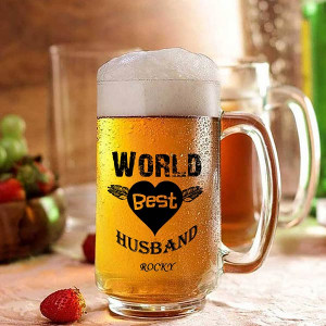 World Best Husband Personalized Beer Mug