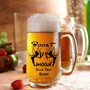 Boost up Mood Personalized Beer Mug