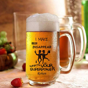 Personalized Beer Disappear Beer Mug for Friends