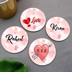 Personalized Love Coaster set
