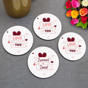 Personalized Coaster set for Couple