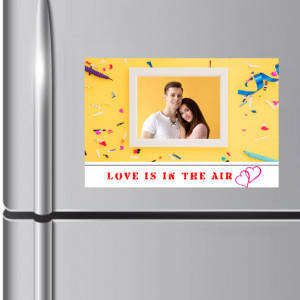 Love is in the Air Personalized Fridge Magnet